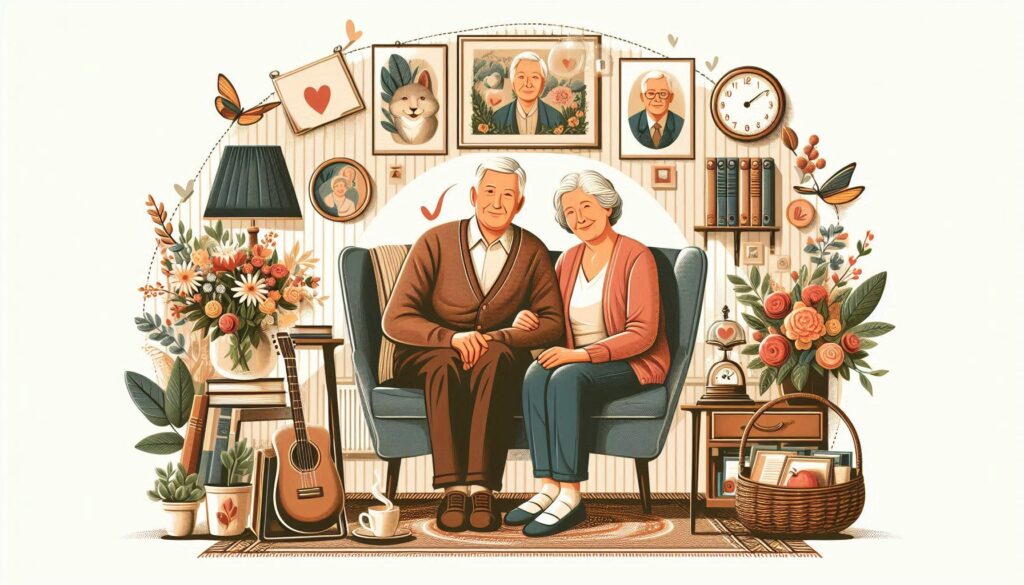 Senior couple in their home, symbolizing affordable housing